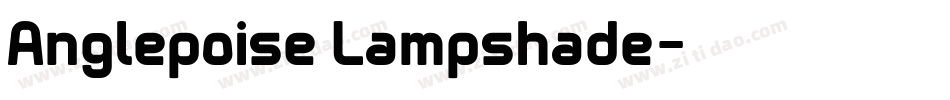 Anglepoise Lampshade字体转换